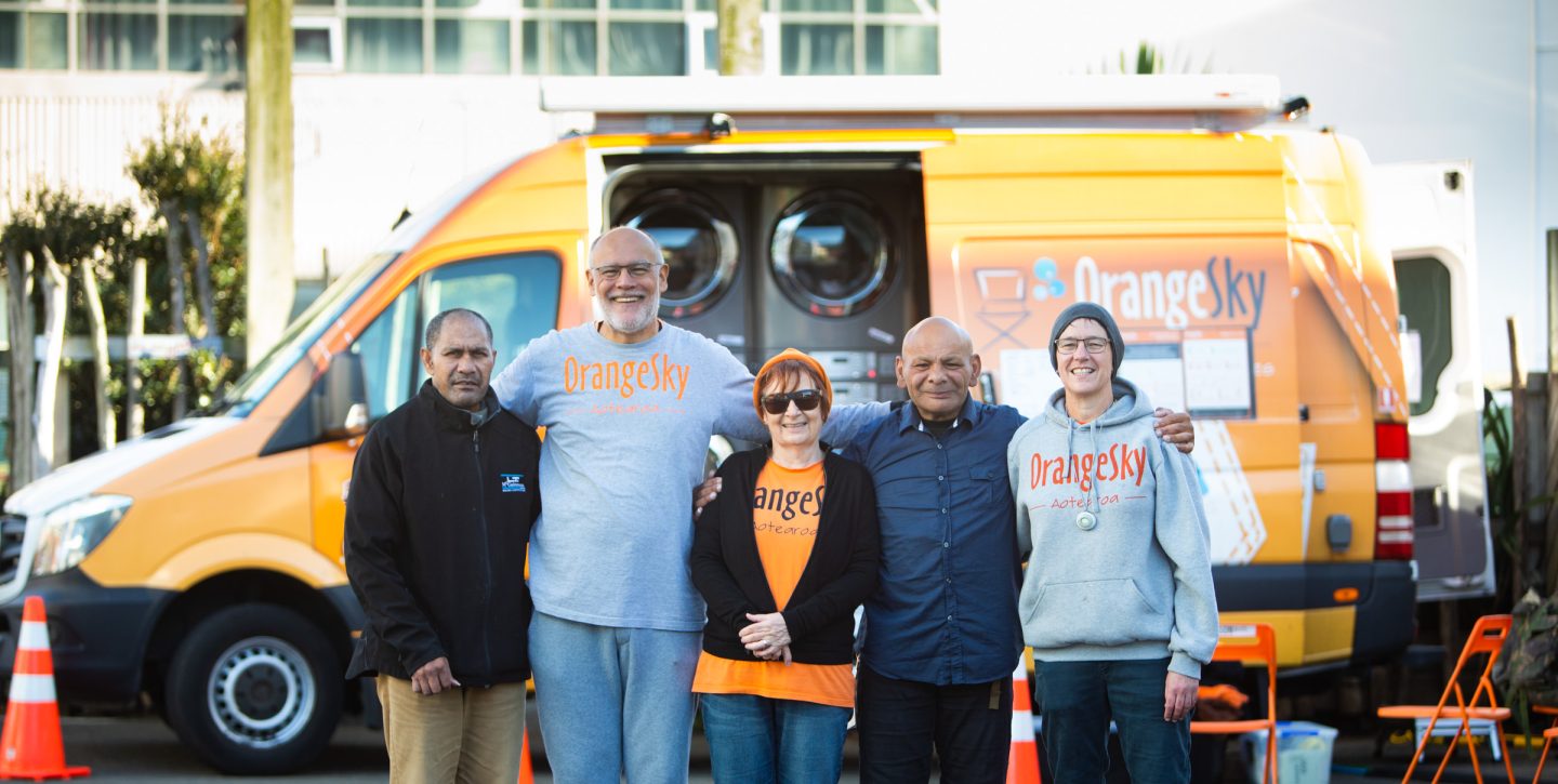 The Orange Sky Wellington team