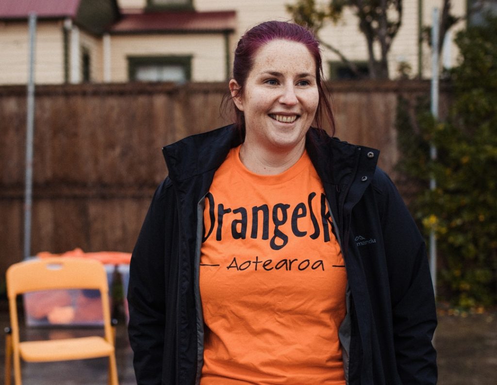 Jemma, an Orange Sky volunteer